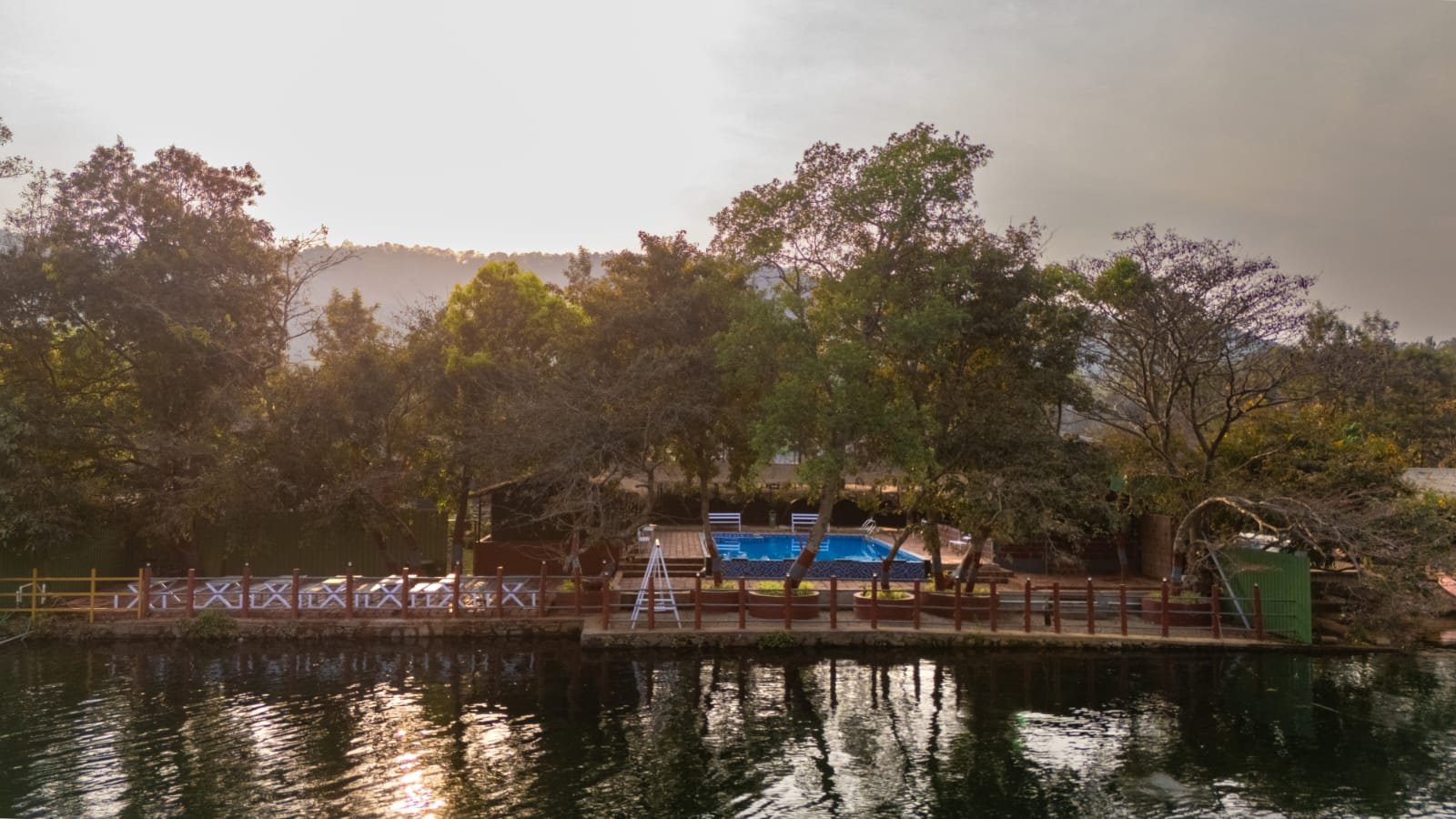 Wide river view near Nadi Teera Dandeli